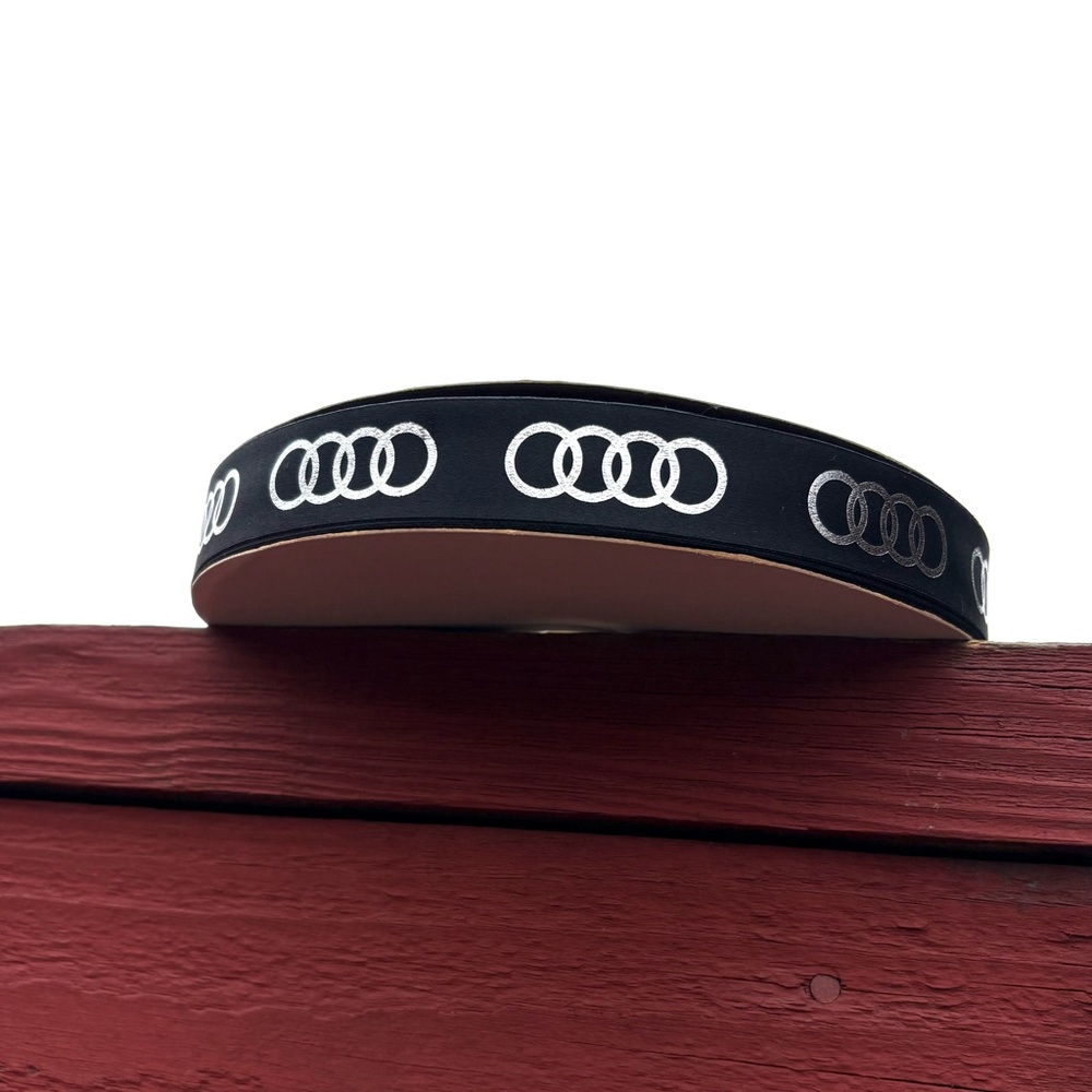 Audi Black Satin Ribbon 100 Yards